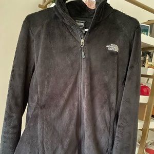 Furry black North Face Jacket